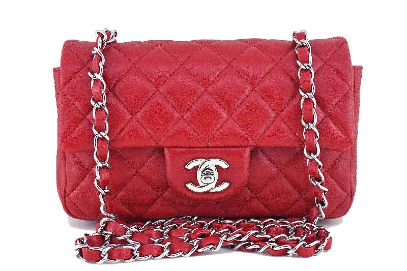 Chanel bags for a polished and professional appearanceChanel Red Classic Quilted Rectangular Mini 2.55 Flap Bag