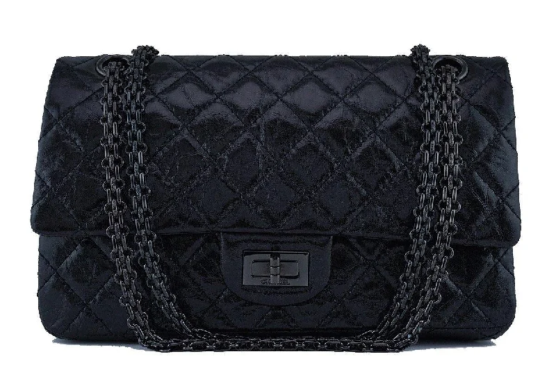 Chanel bags with adjustable chain strapsChanel So Black Classic Reissue 2.55 Double Flap 225 Bag