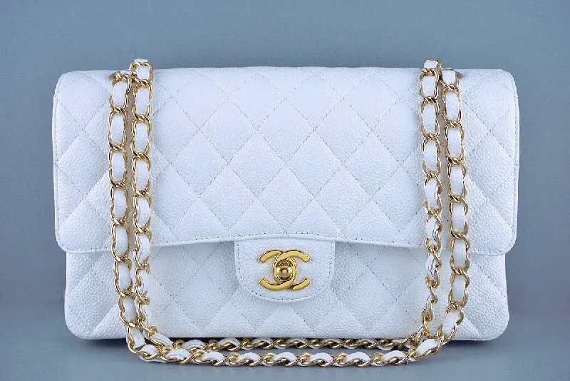 Chanel New Arrival Handbag with Gold HardwareChanel White Caviar Medium Classic 2.55 Double Flap Bag