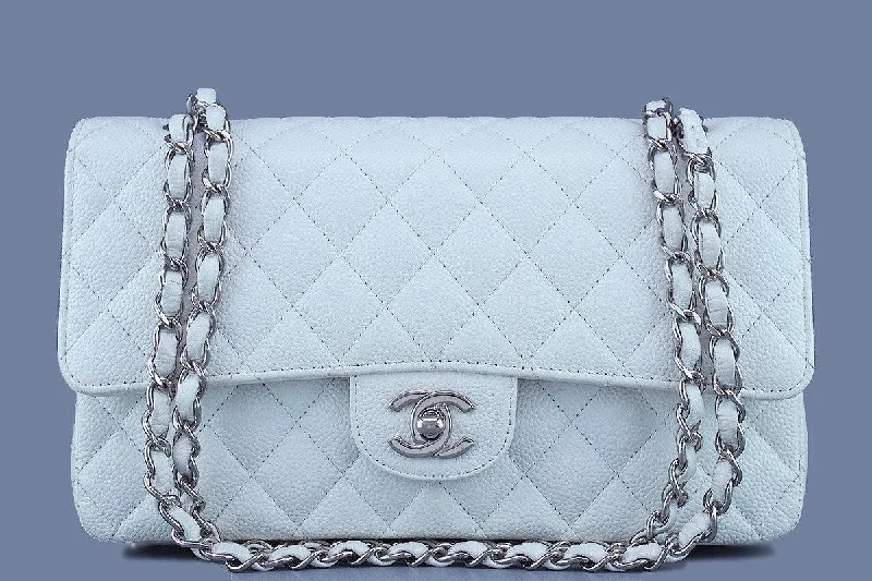 Chanel Colorful Handbag for Spring OutfitsChanel White Caviar Medium Classic 2.55 Double Flap Bag SHW