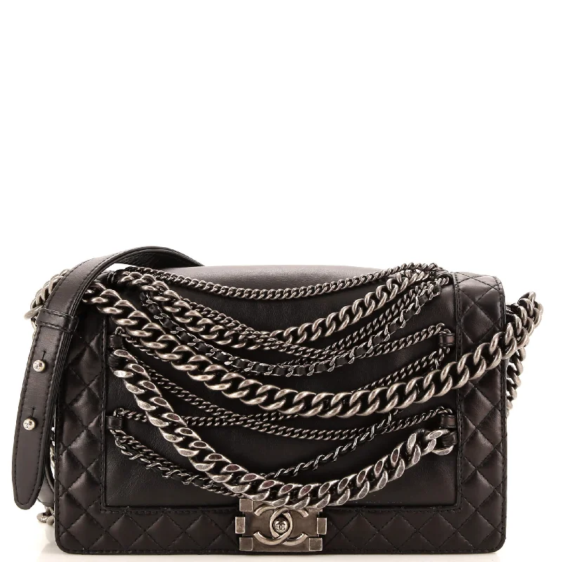 Boy Flap Bag Enchained Lambskin New Medium