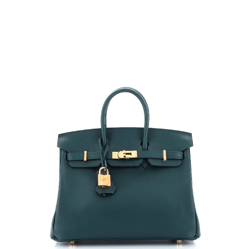 Hermes Birkin Bags in a Deep Navy Blue for a Classic and Elegant LookBirkin Handbag Vert Cypress Swift with Gold Hardware 25