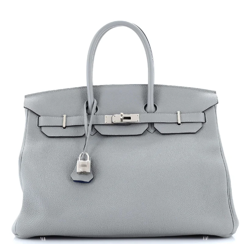 Hermes Birkin Bags in a Neutral Taupe Color for VersatilityBirkin Handbag Verso Togo with Palladium Hardware 35