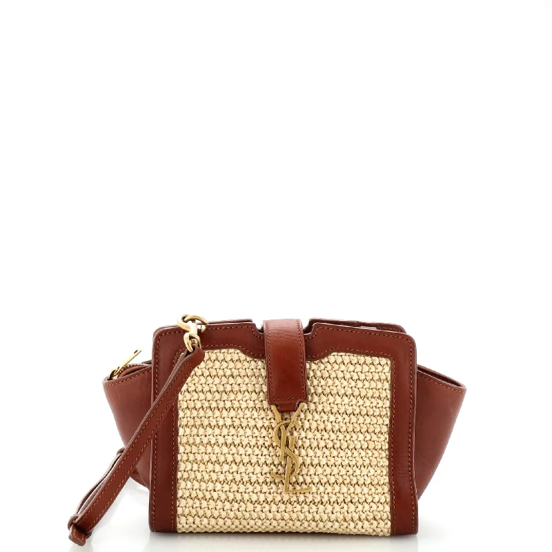 Monogram Cabas Downtown Raffia and Leather Toy