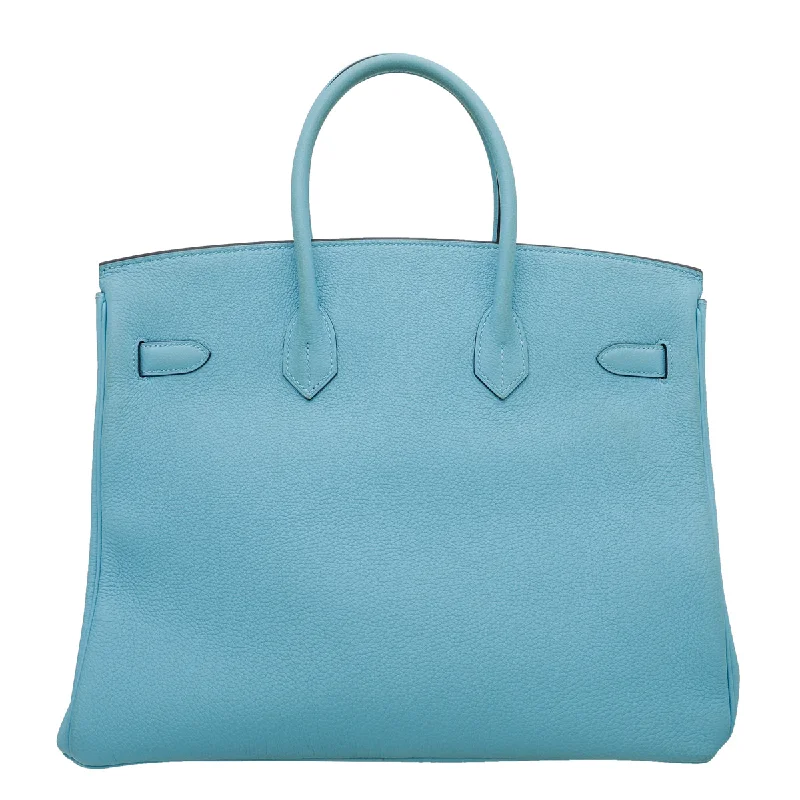 Hermes Birkin Bags with a Studded Leather Trim for a Bold StatementHermes Bicolor Horseshoe Stamp Birkin 35 Bag