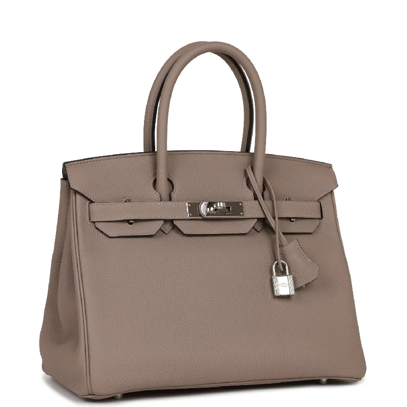 Hermes Birkin Bags in a Rare Lilac Shade for a Stand - Out LookHermes Birkin 30 Gris Asphalte Togo Palladium Hardware