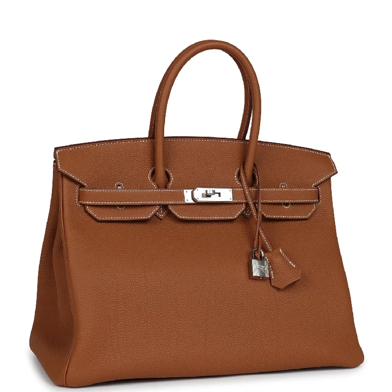 Hermes Birkin Bags Sized 30cm for a Compact Yet Spacious OptionHermes Birkin 35 Gold Togo Palladium Hardware