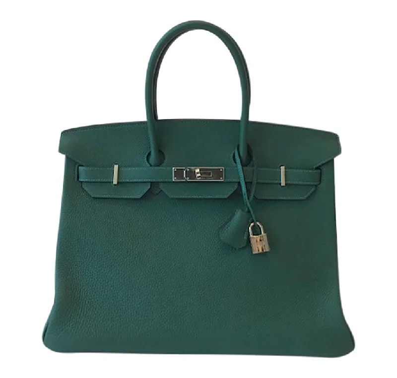 Hermes Birkin Bags with a Detachable Keychain HolderHermès Togo Birkin 35cm Bag Malachite PHW