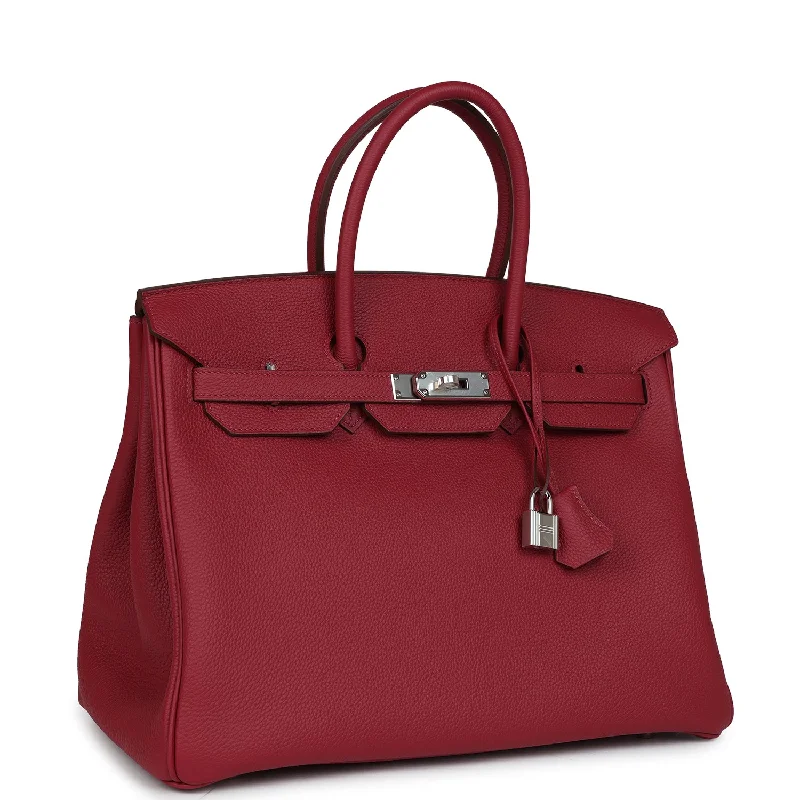 Hermes Birkin Bags in Matte Alligator Leather for a Sophisticated FinishHermes Birkin 35 Rubis Togo Palladium Hardware