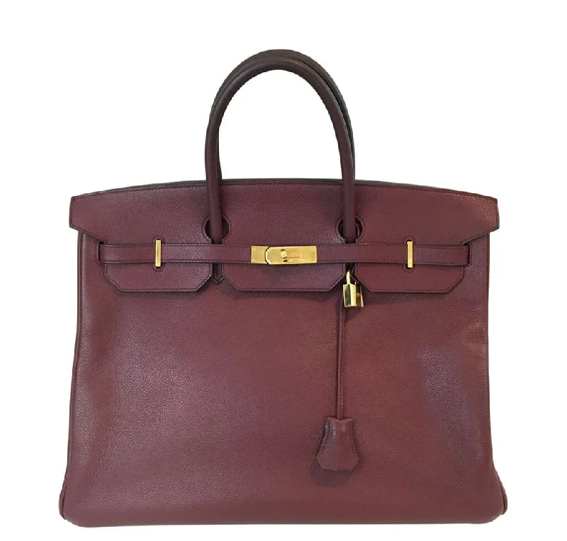 Hermes Birkin Bags with a Hand - Burnished Edge FinishHermès Rouge H Togo Birkin Bag 40