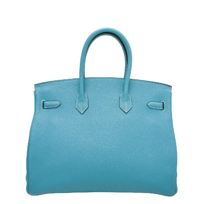 Hermes Birkin Bags in Matte Alligator Leather for a Sophisticated FinishHermes Blue Jeans Birkin 35 Bag