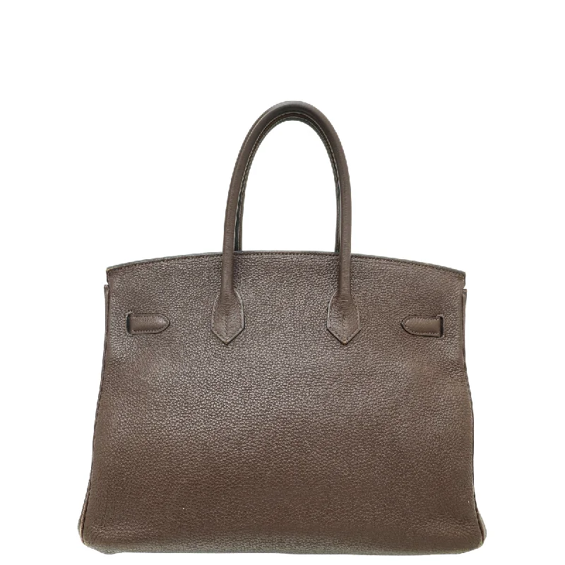 Hermes Birkin Bags with a Hidden Magnetic Closure for Discreet SecurityHermes Chocolate Retourne Birkin 35 Bag