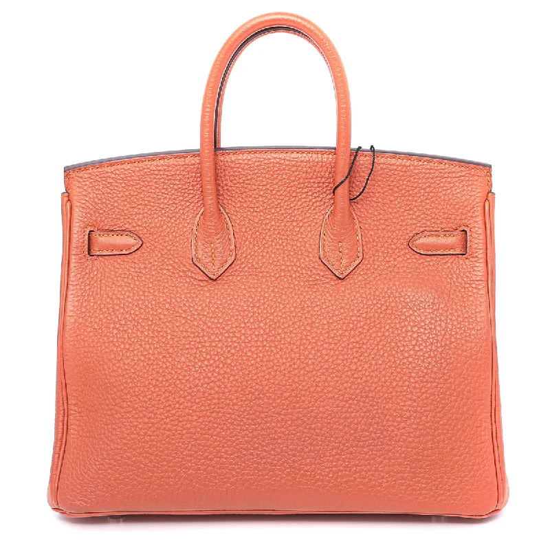 Hermes Birkin Bags with a Leather - Bound Handle for DurabilityHermes Feu Birkin 25