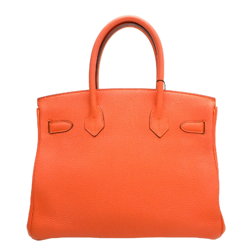 Hermes Birkin Bags with a Magnetic - Closure Interior PocketHermes Orange Birkin 30 Bag