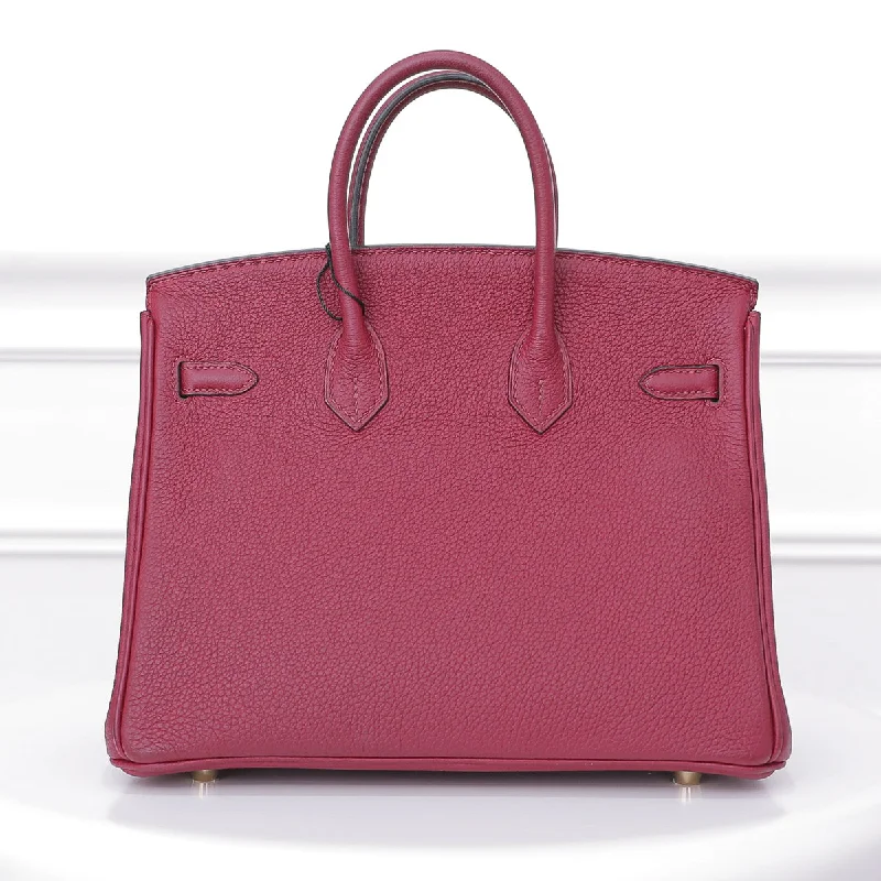 Hermes Birkin Bags with a Leather - Lined Interior Pocket for Added ProtectionHermes Rouge H Birkin 25