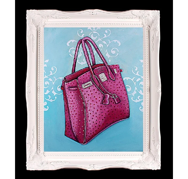 Hermes Birkin Bags in a Soft Coral Pink for a Feminine and Playful VibeMedium Limited Edition Fuchsia Hermès Birkin Giclée