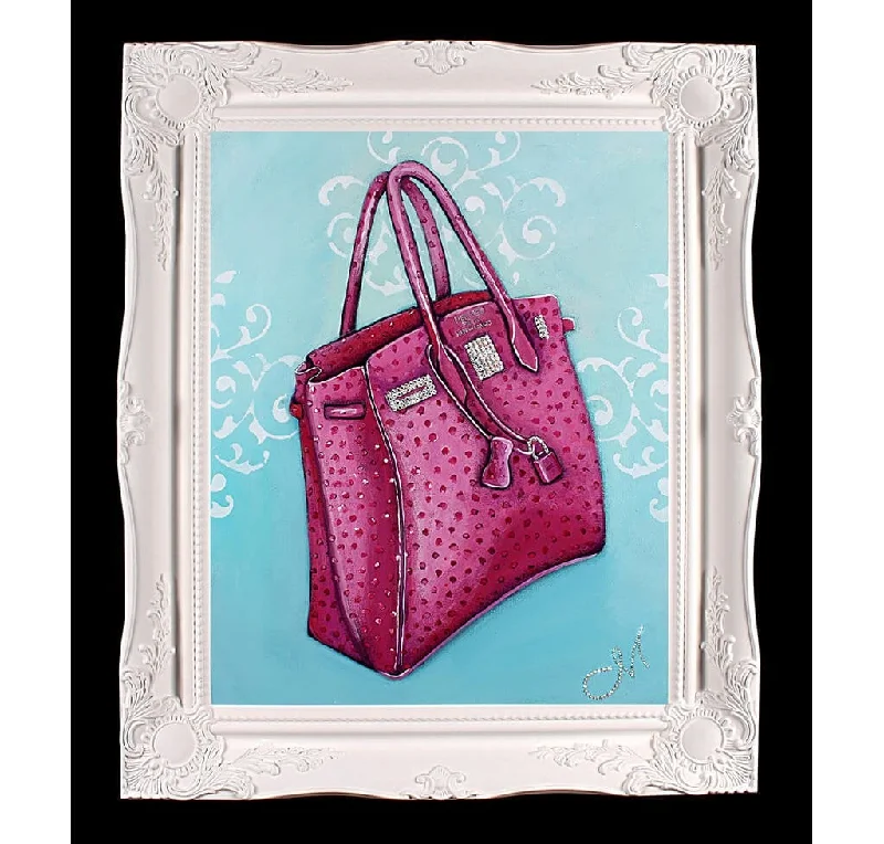 Hermes Birkin Bags in a Dark Chocolate Brown for a Warm and Inviting AestheticOriginal Fuchsia Hermès Birkin Painting