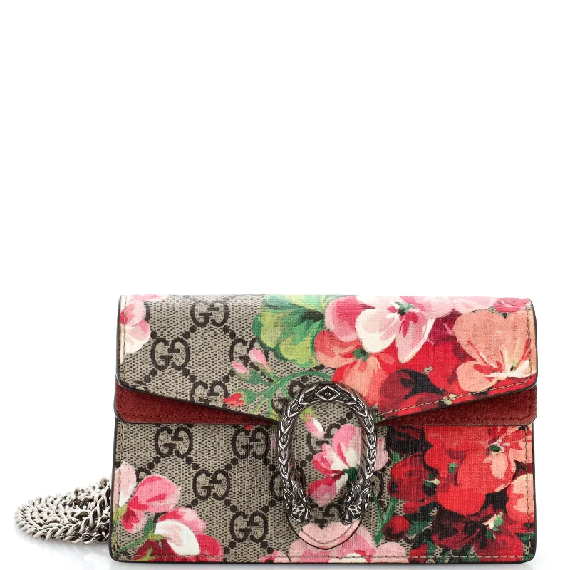 Dionysus Bag Blooms Print GG Coated Canvas Super Mini