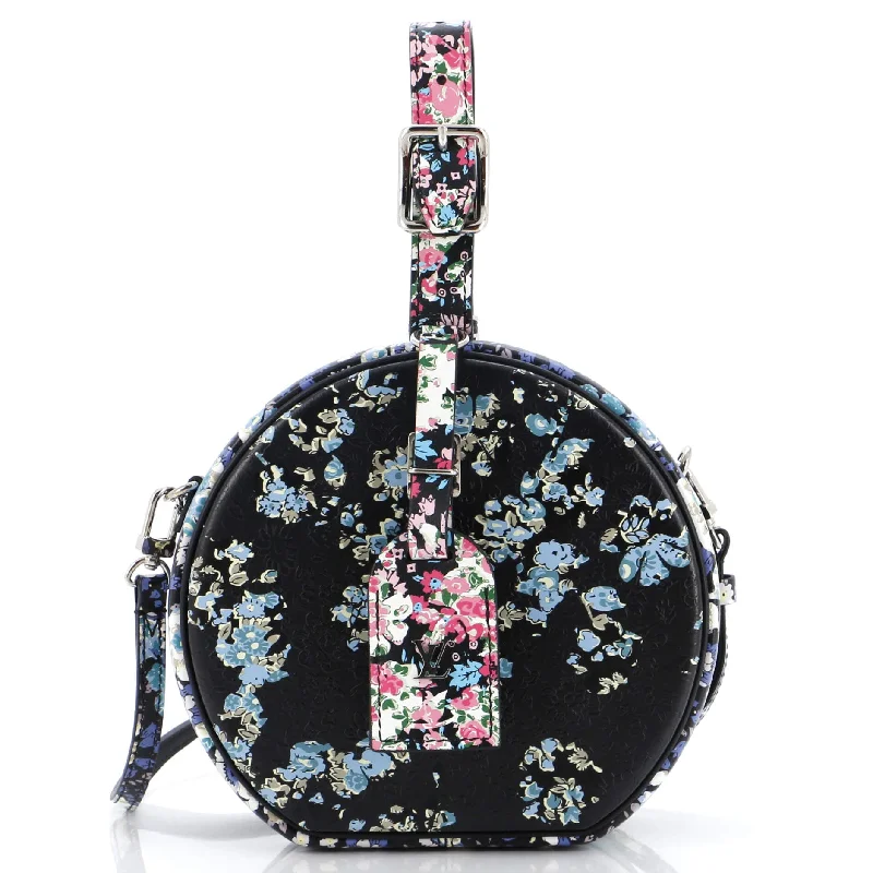 Petite Boite Chapeau Bag Floral Printed Leather